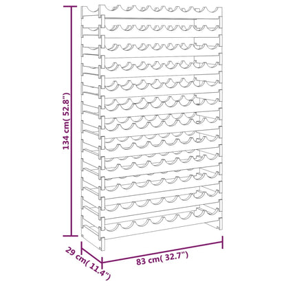 Vinställ 83x29x134 cm massiv furu