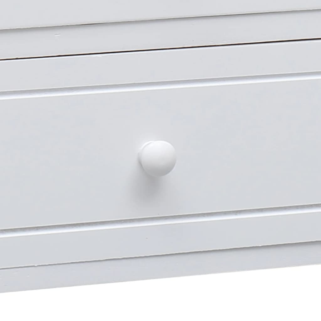 TV-Möbel Vit TV-Bänk 108x30x40 cm massivt kejsarträ