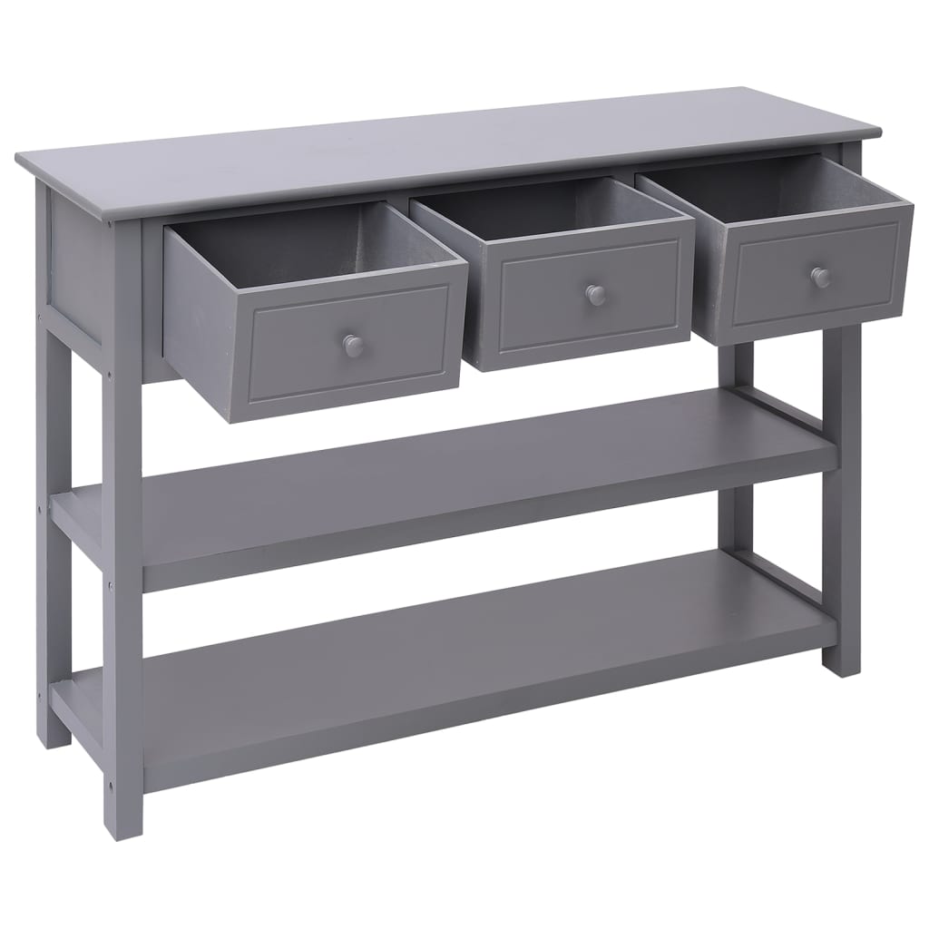 Skänk Grå 108x30x76 cm massivt kejsarträ