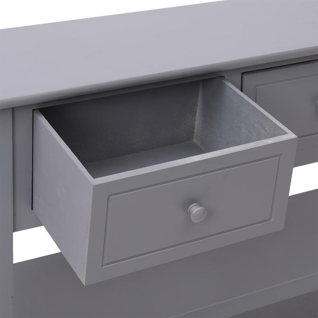 Skänk Grå 108x30x76 cm massivt kejsarträ