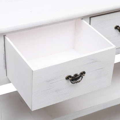 Skänk Vit 108x30x76 cm massivt kejsarträ