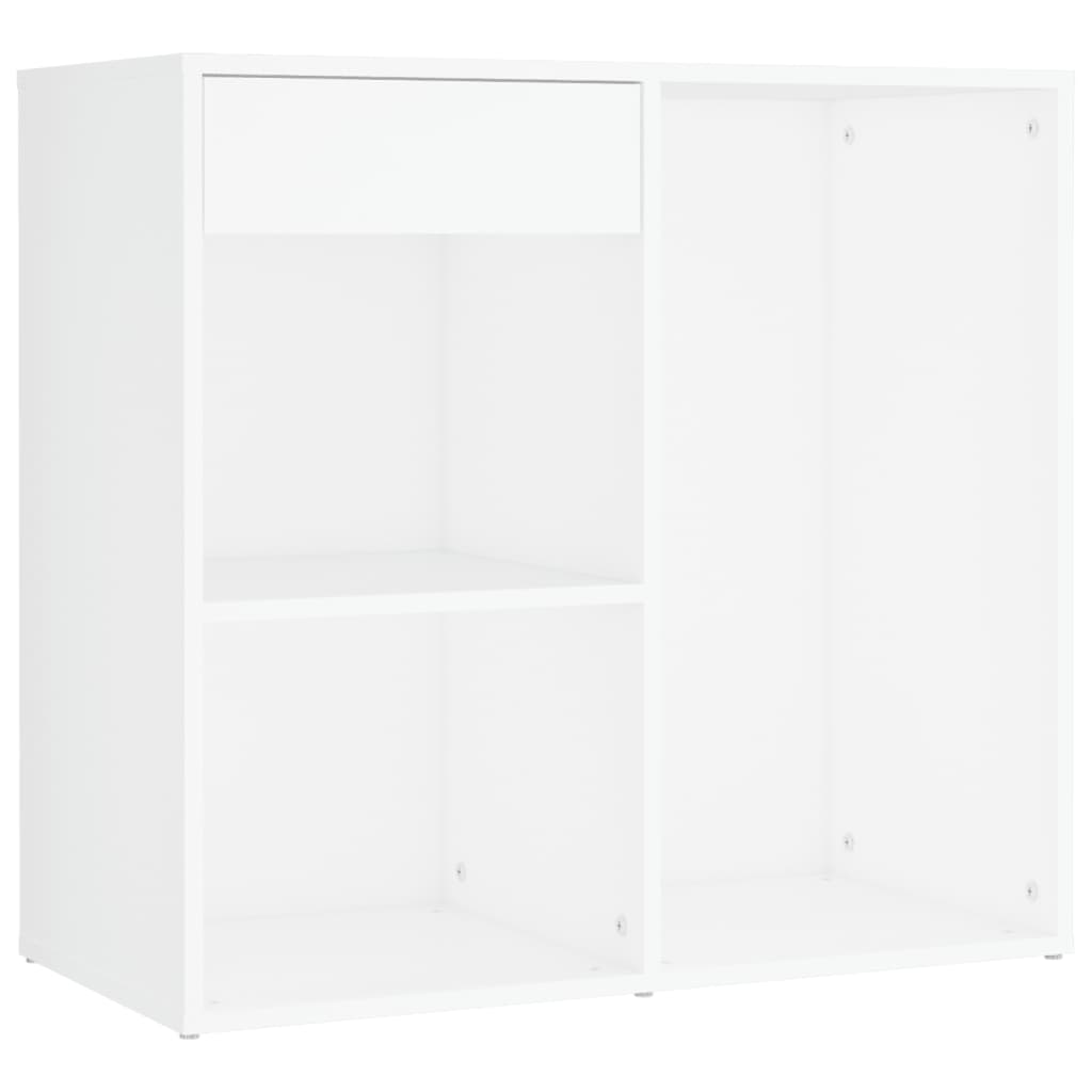 Sminkbord LED med skåp Vit