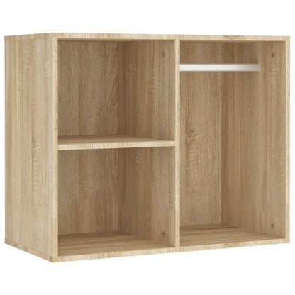 Sminkbord LED med 2 skåp Sonoma Ek