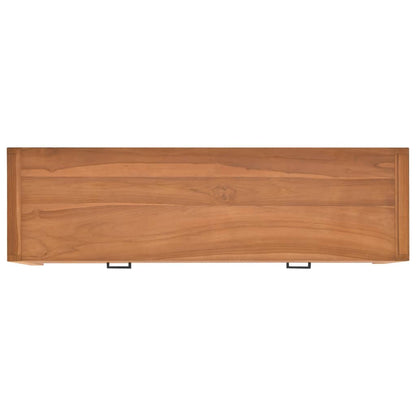 Tv-bänk 120x40x45 cm massiv teak
