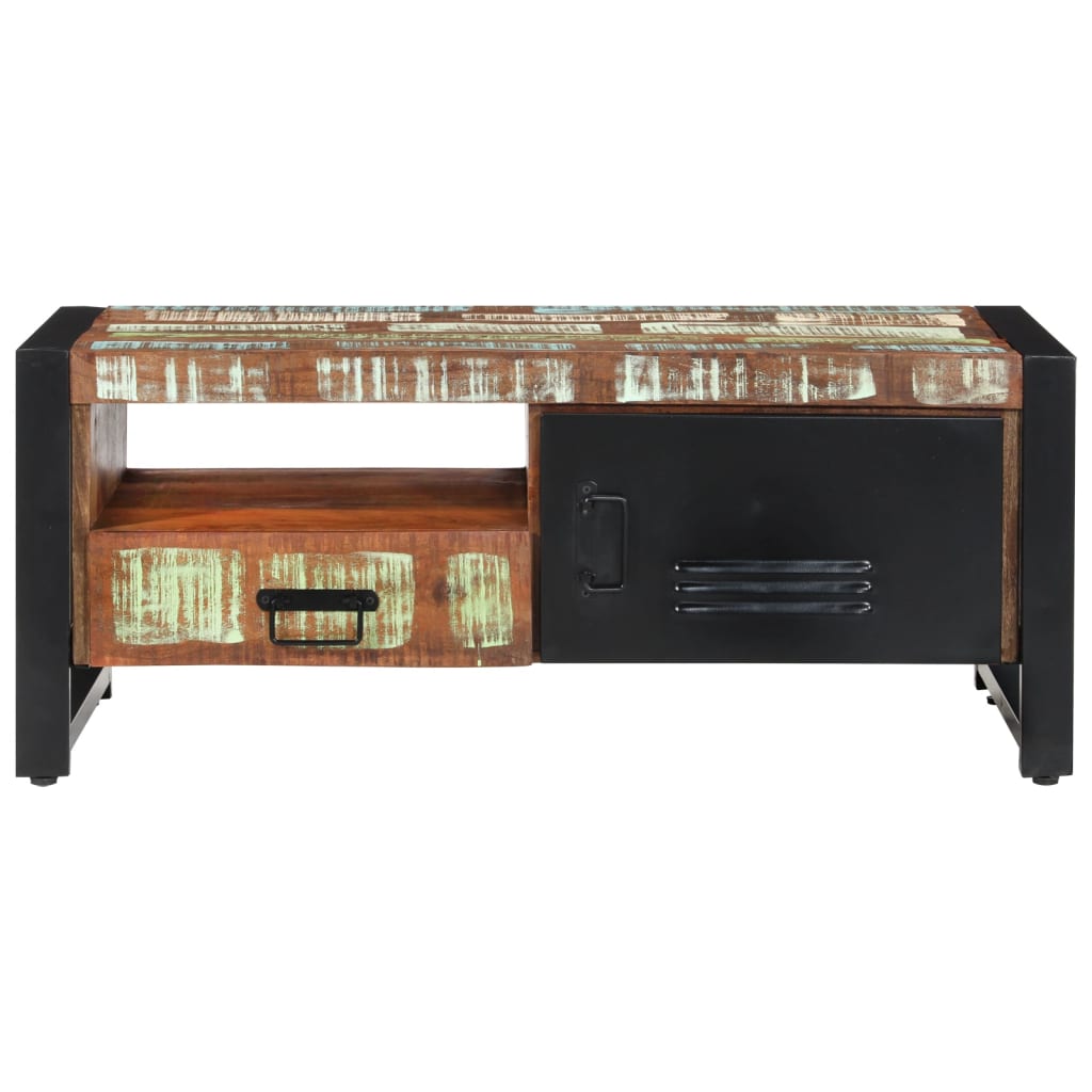 Soffbord Trä 100x50x41 cm massivt återvunnet trä