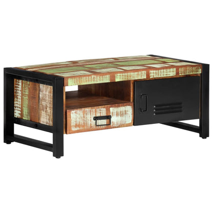 Soffbord Trä 100x50x41 cm massivt återvunnet trä