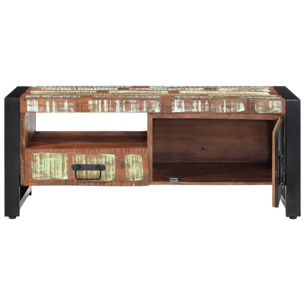 Soffbord Trä 100x50x41 cm massivt återvunnet trä