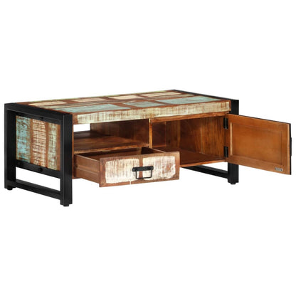 Soffbord Trä 100x50x41 cm massivt återvunnet trä