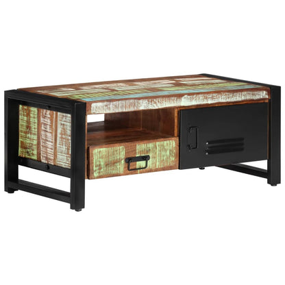 Soffbord Trä 100x50x41 cm massivt återvunnet trä