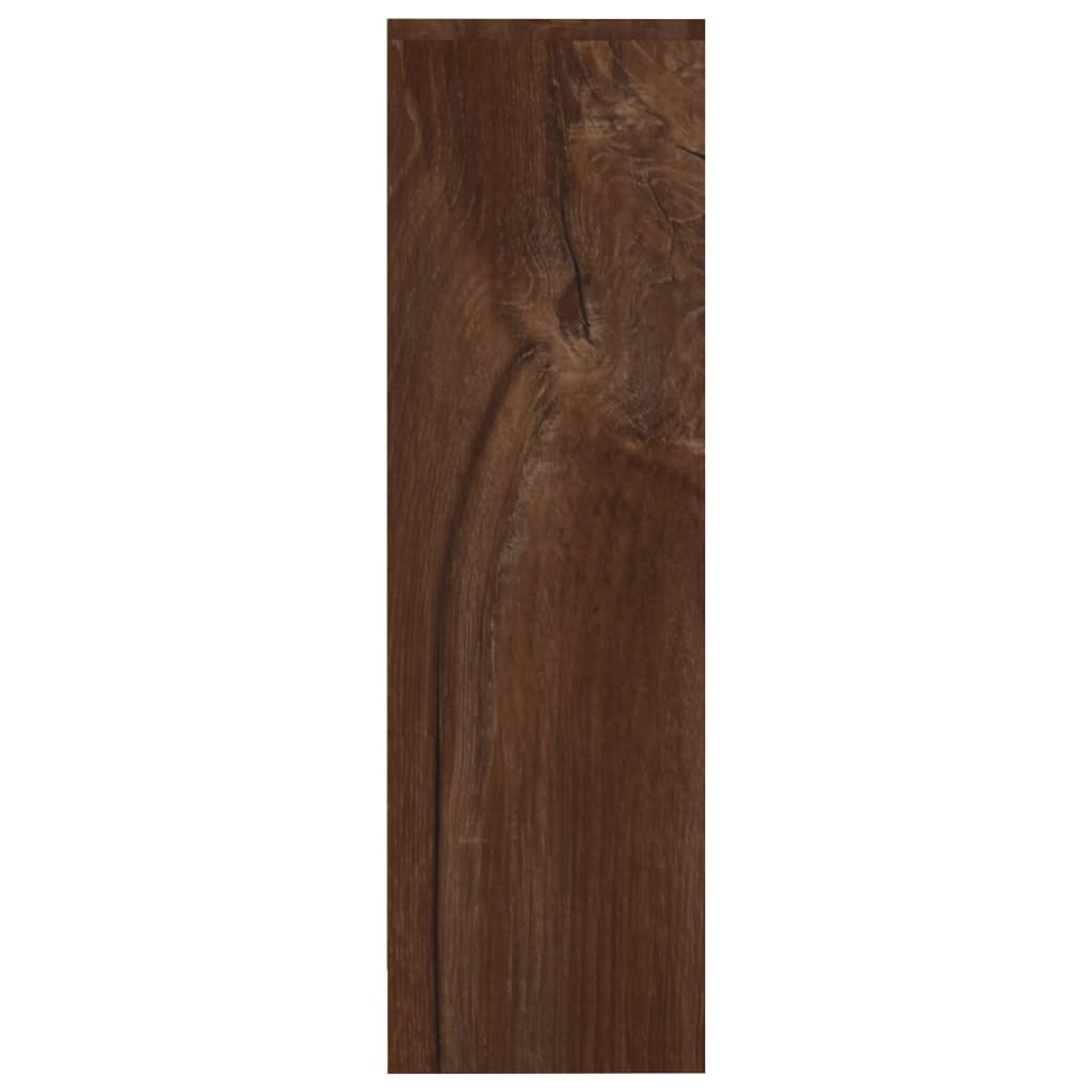 Skoställ Brun Ek Skoskåp med 2 dörrar 59x24x74 cm