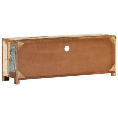 Tv-bänk 110x30x40 cm massivt återvunnet trä
