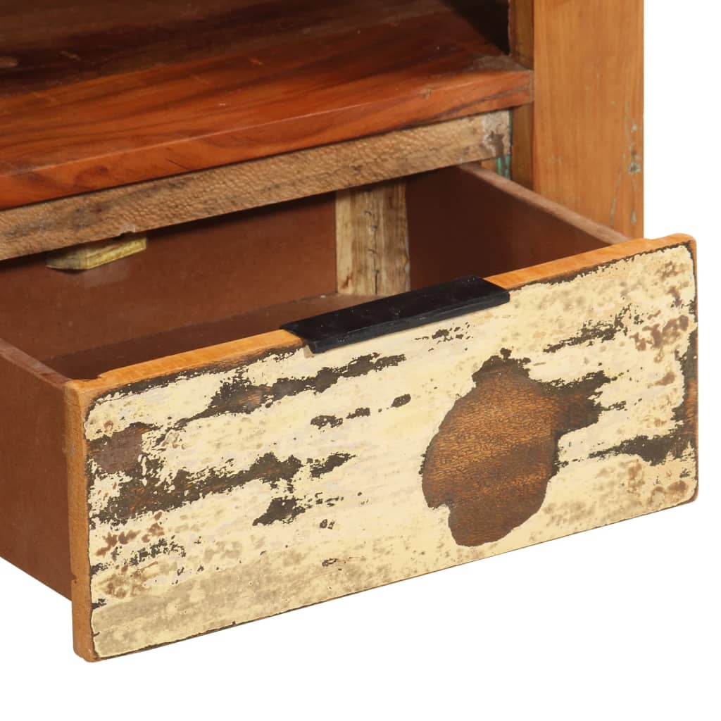 Tv-bänk 110x30x40 cm massivt återvunnet trä