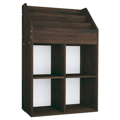 Tidskriftshållare för barn rökig Ek 71x30x114 cm