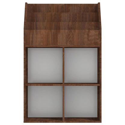 Tidskriftshållare för barn Brun Ek 71x30x114 cm