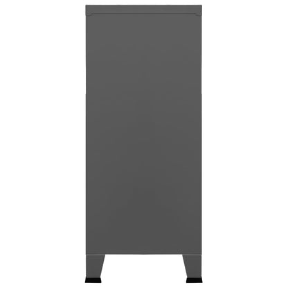 Skåp DIV. antracit 90x40x100 cm stål