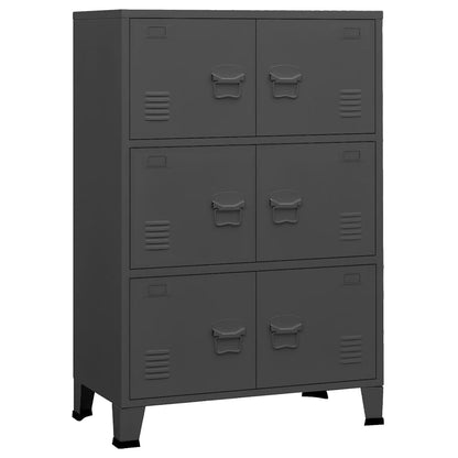 Skåp DIV. antracit 75x40x115 cm metall