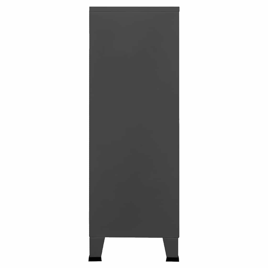 Skåp DIV. antracit 75x40x115 cm metall