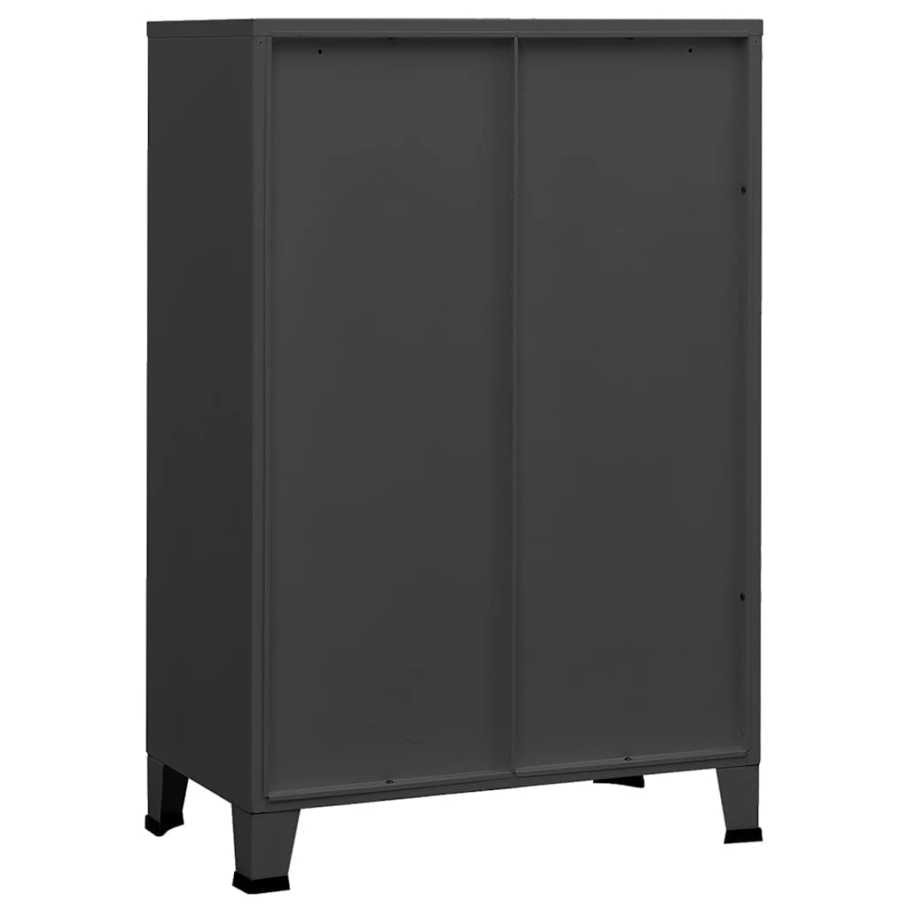 Skåp DIV. antracit 75x40x115 cm metall