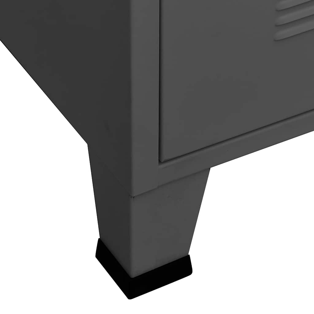 Skåp DIV. antracit 75x40x115 cm metall