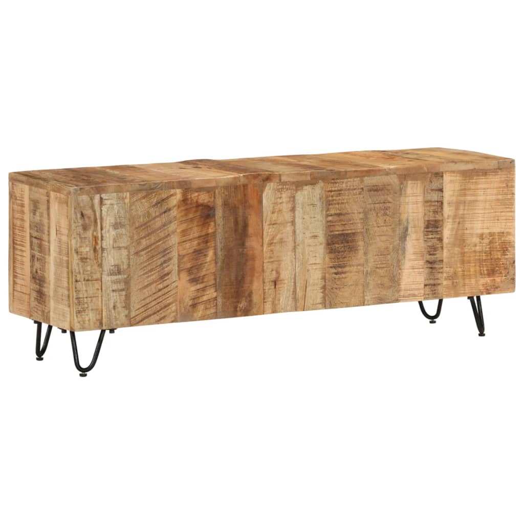 Tv-bänk 110x30x40 cm massivt mangoträ