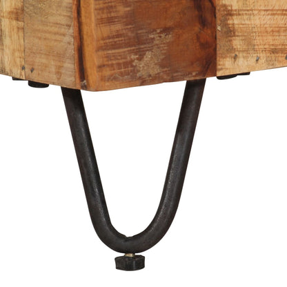 Tv-bänk 110x30x40 cm massivt mangoträ