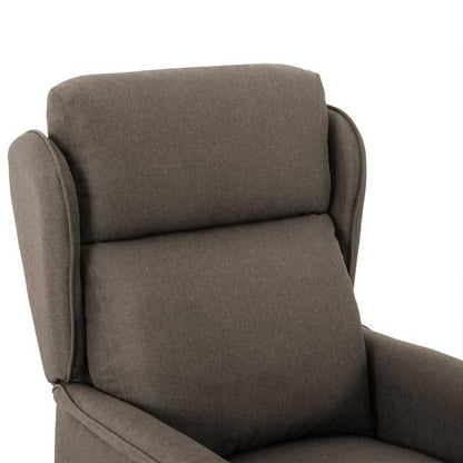Fåtölj Taupe Reclinerfåtölj 67.5 x 93.5 x 101.5 cm tyg