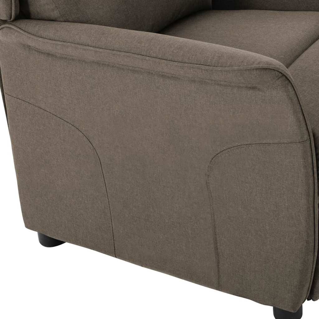Fåtölj Taupe Reclinerfåtölj 67.5 x 93.5 x 101.5 cm tyg