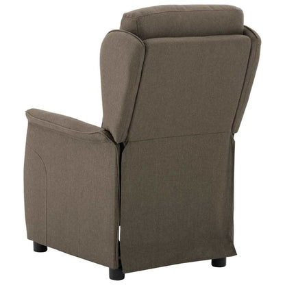 Fåtölj Taupe Reclinerfåtölj 67.5 x 93.5 x 101.5 cm tyg