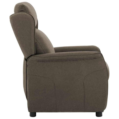 Fåtölj Taupe Reclinerfåtölj 67.5 x 93.5 x 101.5 cm tyg