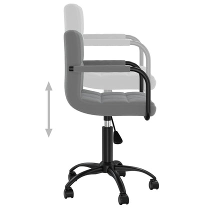 Matstol Mörkgrå Snurrbar sammet