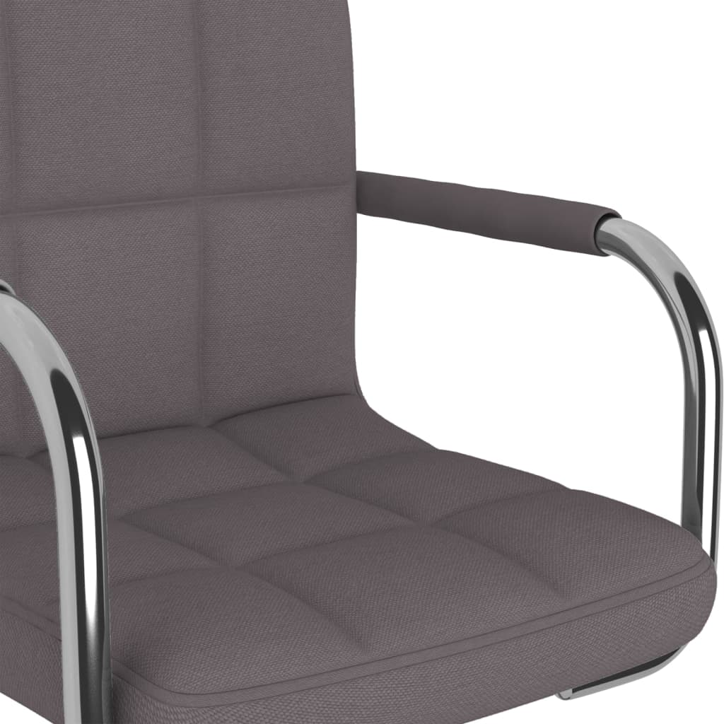 Matstol Taupe Snurrbar tyg