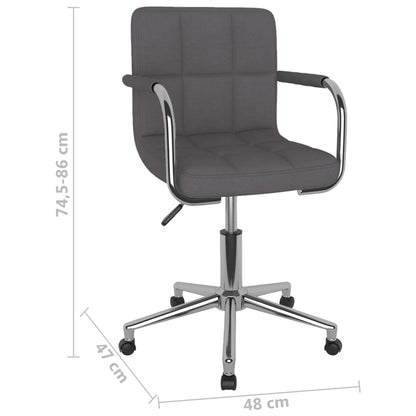 Matstol Taupe Snurrbar tyg