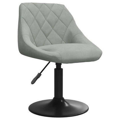 Matstol Ljusgrå sammet