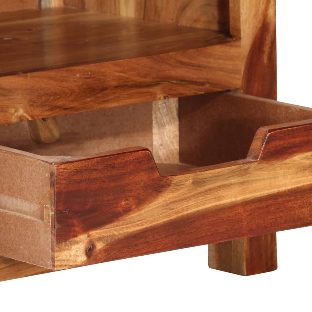 TV-Möbel Trä TV-Bänk 110x30x40 cm massiv akacia