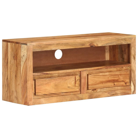 Tv-bänk 88x30x40 cm massivt akaciaträ