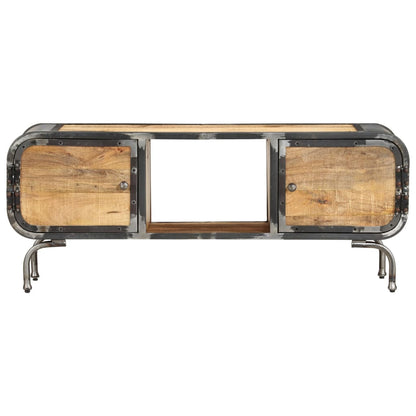 Tv-bänk 110x30x42 cm massivt mangoträ