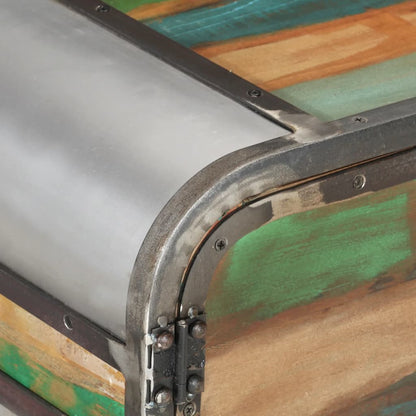 TV-Möbel Trä TV-Bänk flerfärgad 110x30x42 cm massivt återvunnet trä