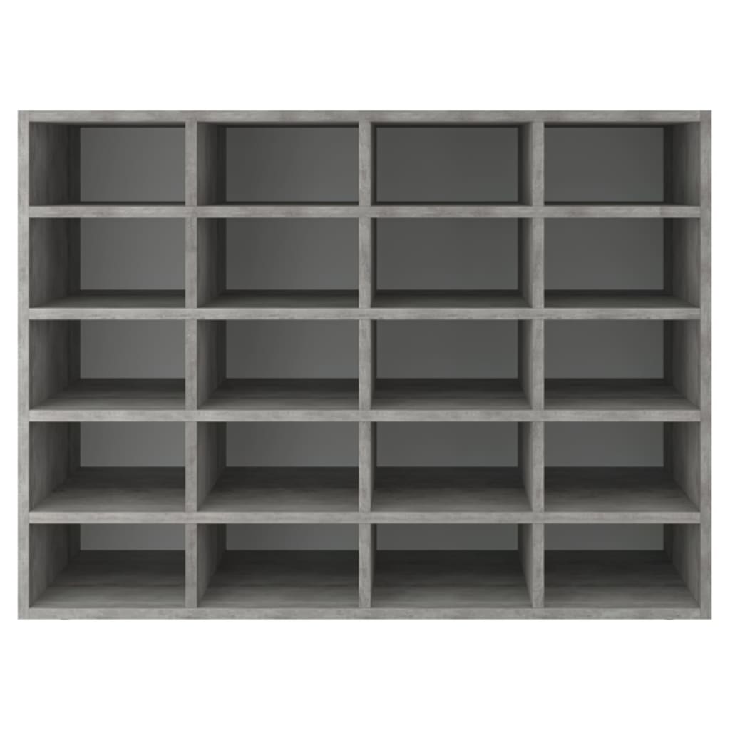 Skoställ Betonggrå Skohylla 92x30x67,5 cm