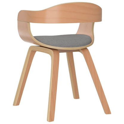 Matstol Taupe böjträ och tyg