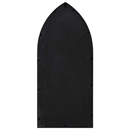 Väggspegel Svart 70x30 cm järn