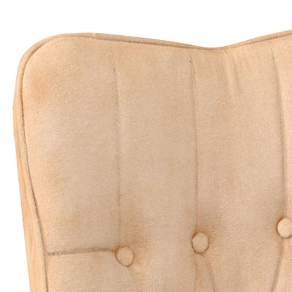 Fåtölj Gräddvit Öronlappsfåtölj kanvas