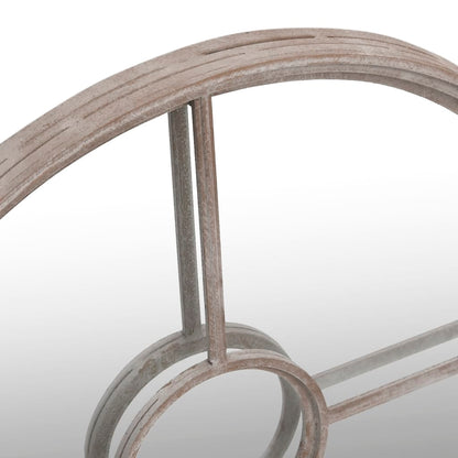 Väggspegel sandfärgad 40x4 cm rund järn för inomhusbruk