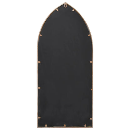Väggspegel sandfärgad 100x45 cm järn