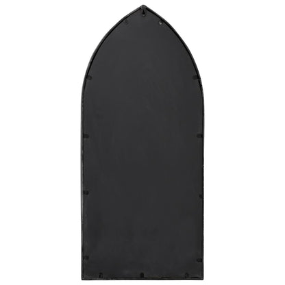 Väggspegel Svart 100x45 cm järn