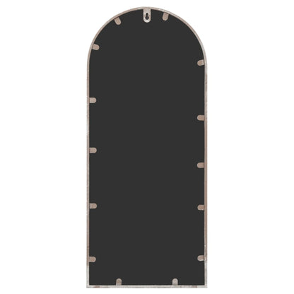 Väggspegel sandfärgad 100x45 cm järn