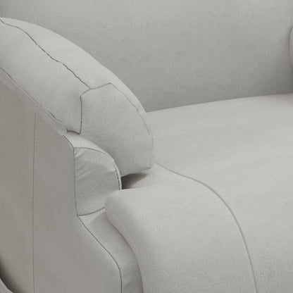 Fåtölj Ljusgrå med uppresningshjälp konstmocka