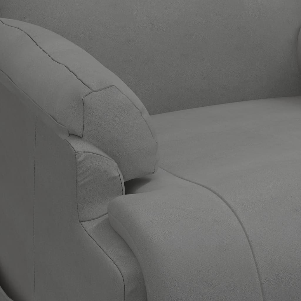 Fåtölj Mörkgrå Reclinerfåtölj med uppresningshjälp konstmocka