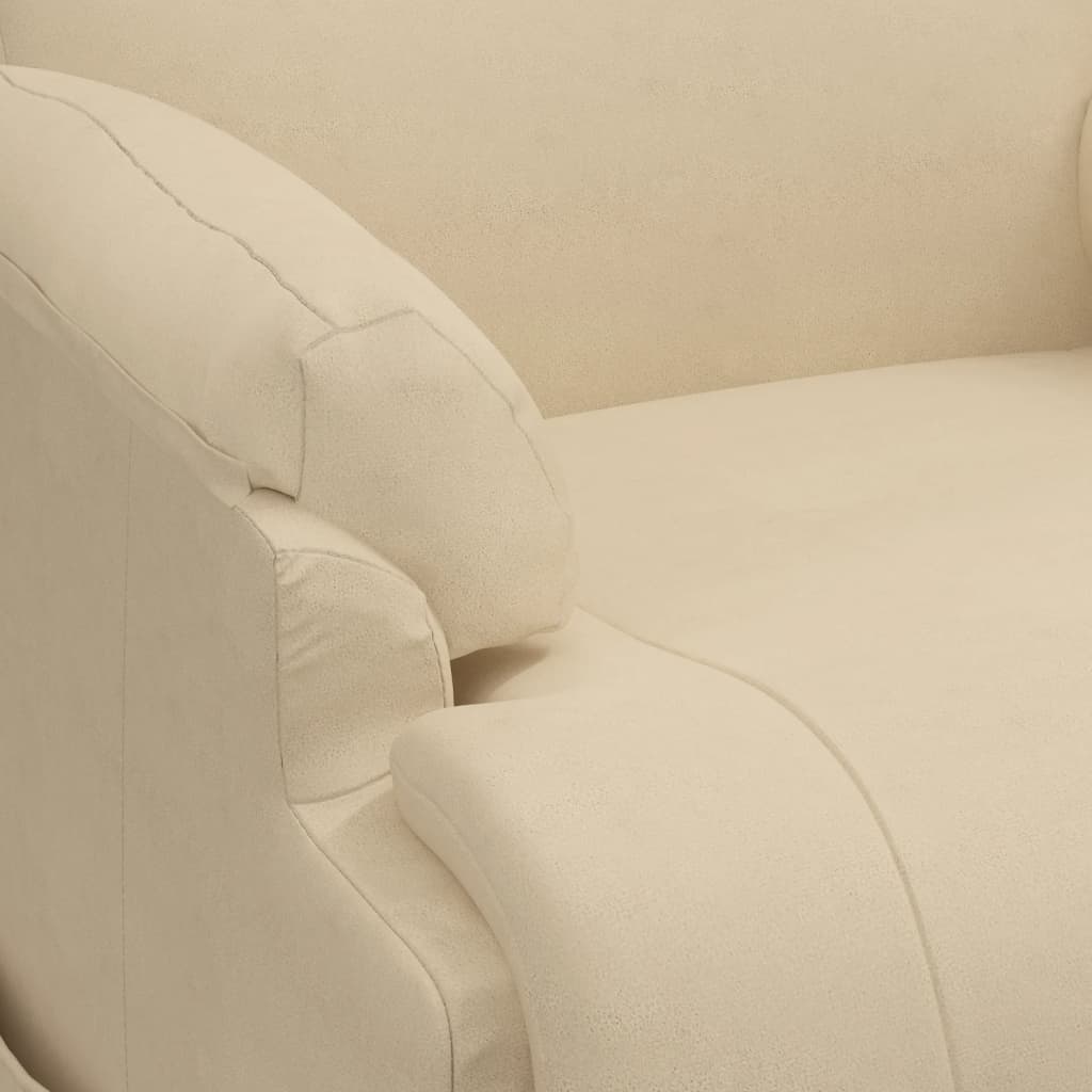 Fåtölj Gräddvit Reclinerfåtölj med uppresningshjälp konstmocka