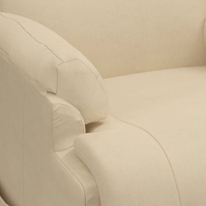 Fåtölj Gräddvit Reclinerfåtölj med uppresningshjälp konstmocka