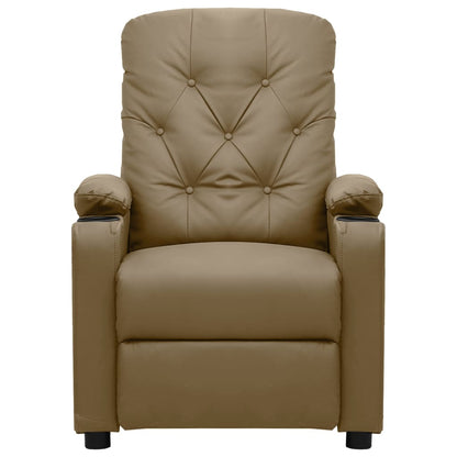 Fåtölj Cappuccino med uppresningshjälp konstläder
